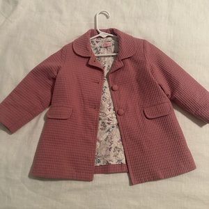 La Coqueta pink girls coat